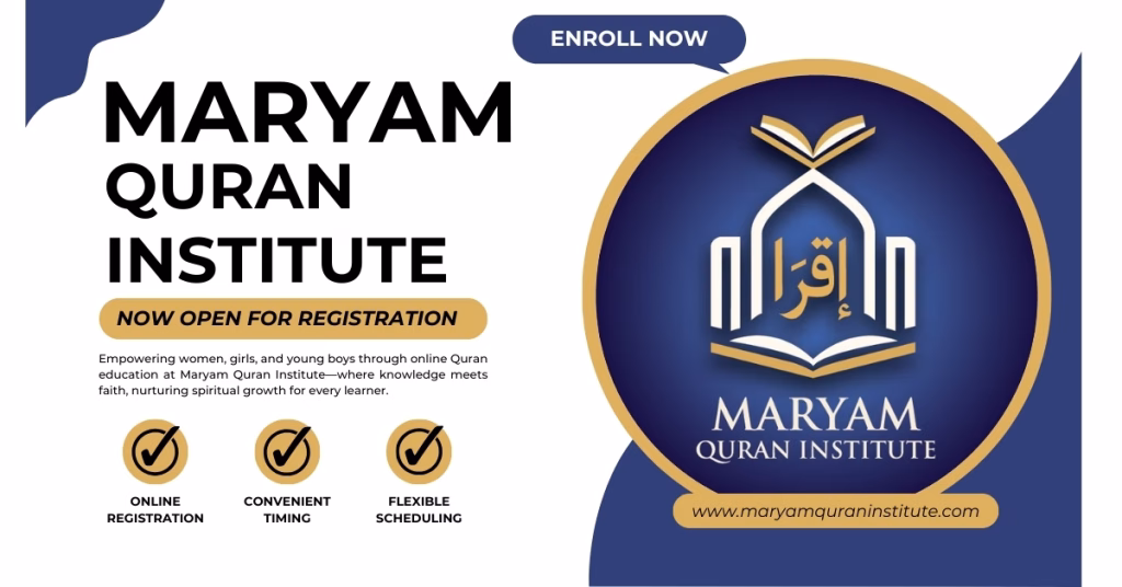 Maryam Quran Institute, Maryam Quran Academy, Maryam Institute, and Mariyam Institute.